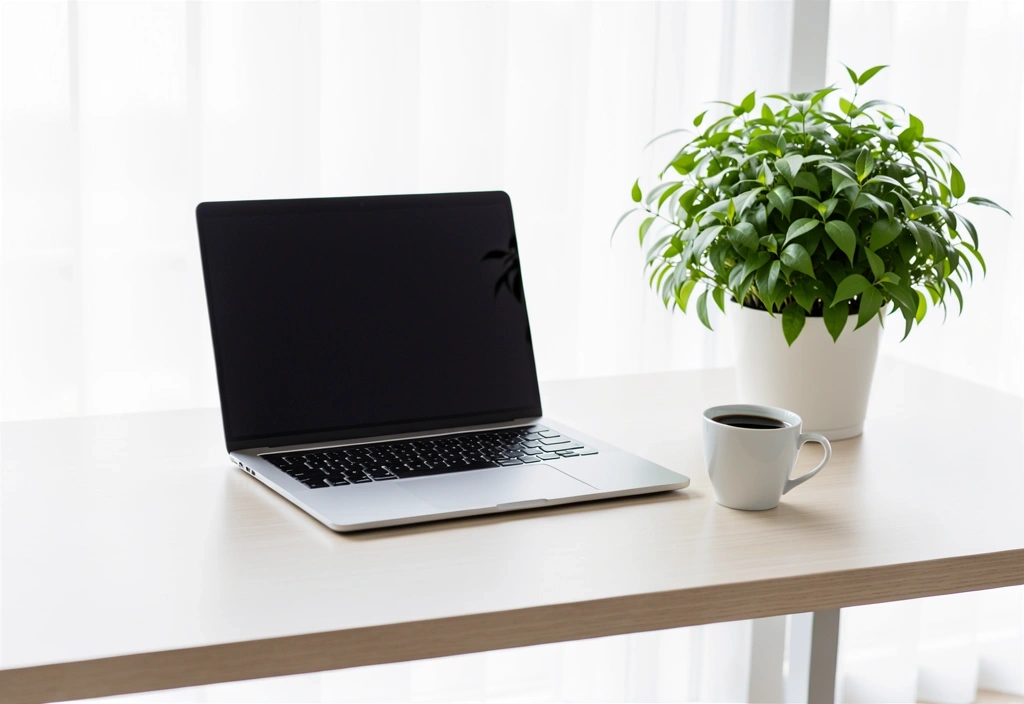 Ruang kerja minimalis pria modern